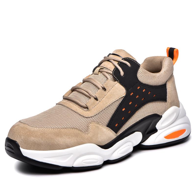Breathable Safety Shoes for Work Indestructible Shoes for Men Anti Smashing Steel Toe Safety Shoes Anti Puncture Work Sneakers