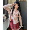 Langsha Women's Sweet Pink Bow-Knit Cardigan