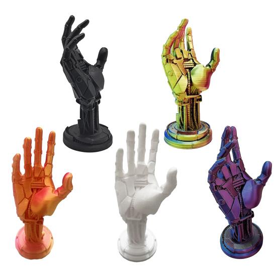 Yousheng 3D Printed Robotic Hand Statue Game Controller Stand Mechanical Hand Statue Gamepad Joystick Holder Support Rack Decoration
