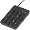 Elecom Numeric Keypad Wired Membrane M Size with USB Port Highly Durable 10 Million Times Black TK-TCM012BK