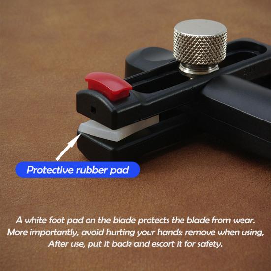 Adjustable Leather Strip Cutting Tool with Clear Scale User-Friendly Compact Design Portable