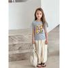 Foreign Trade Brand Children's Korean-Style Pure Cotton Short-Sleeve Cartoon T-Shirt Summer 2026 New Children's Clothing for Girls Ins