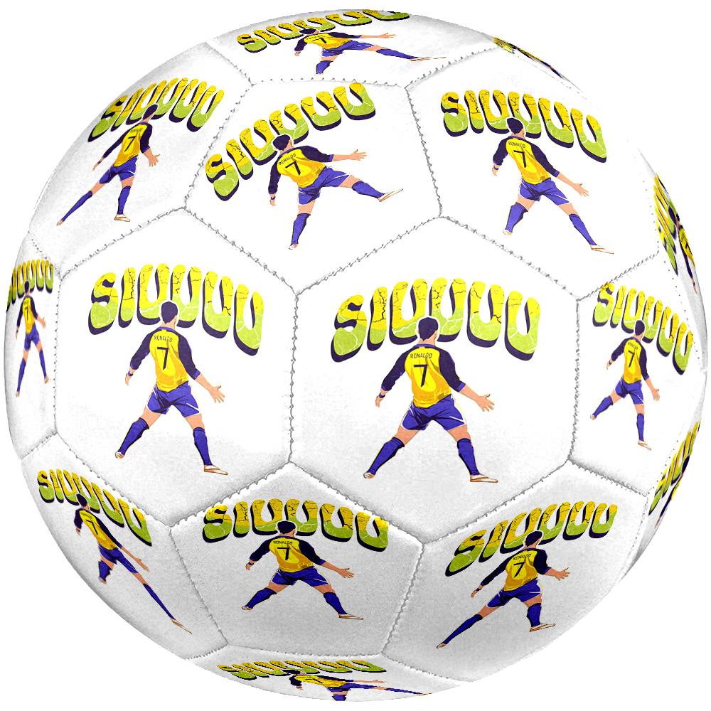 Portuguese Football Legend Cr7 Size 5 Soccer Football Machine-Stitched Indoor/Outdoor Training and Matches Perfect Commemorative Gift for Soccer Lover