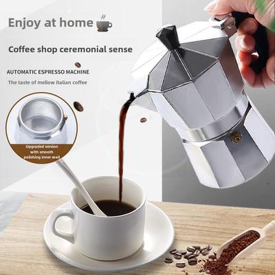 „Europäische achteckige Mokkakanne aus Aluminium – Kaffeemaschine im italienischen Stil“