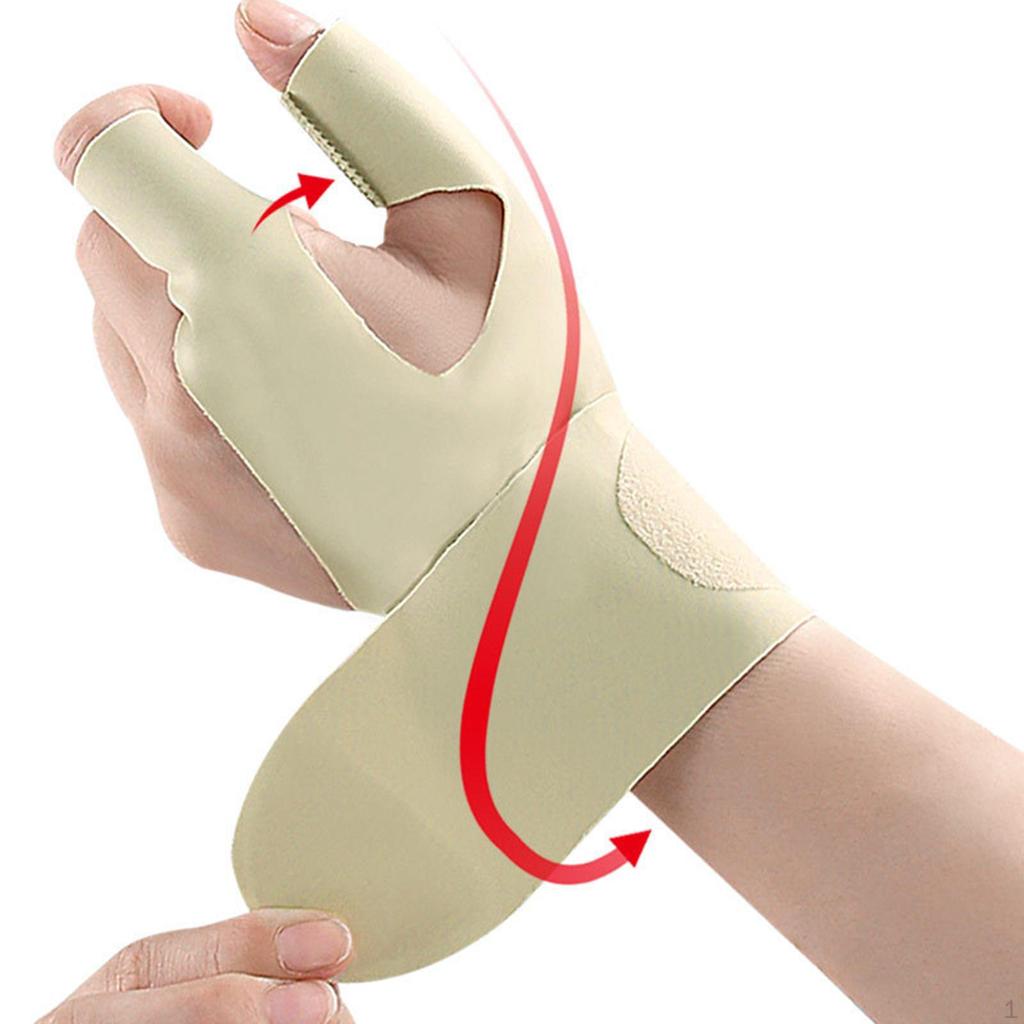 Adjustable Two Finger Wrist Support Brace for Active Fitness