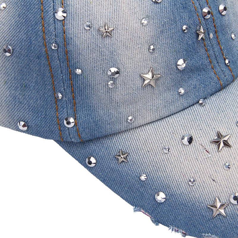 Crown Studded Rhinestone Baseball Cap