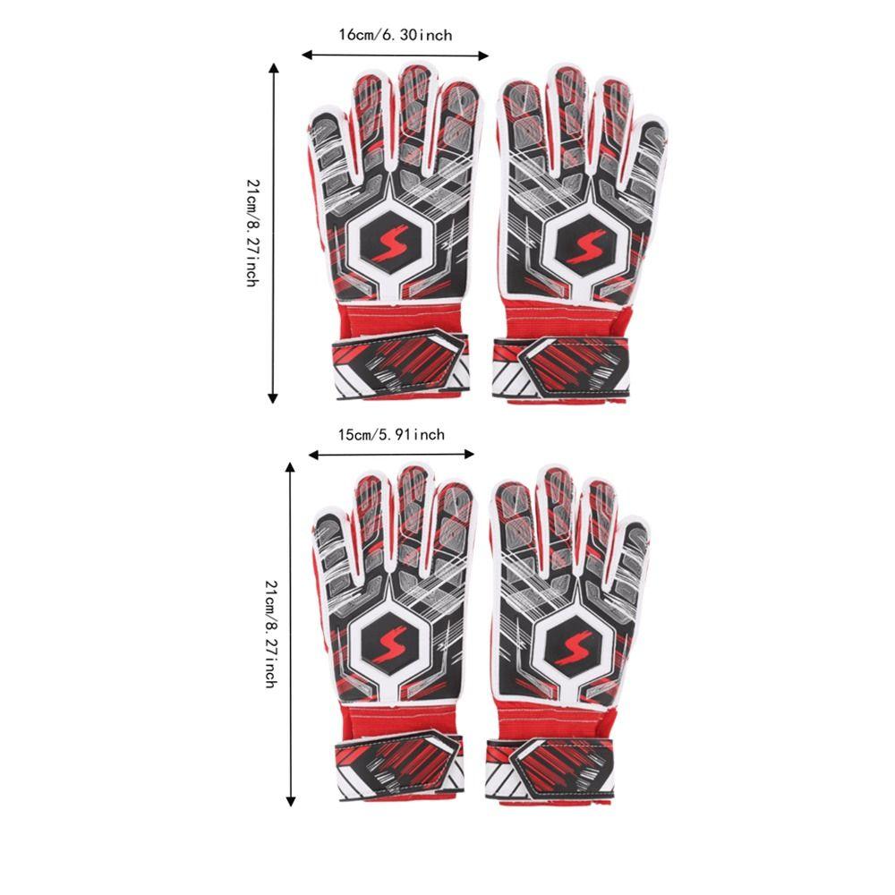 2pcs Latex Material Latex Goalkeeper Gloves Collision Resistance Finger Guard Gloves  Soccer Match