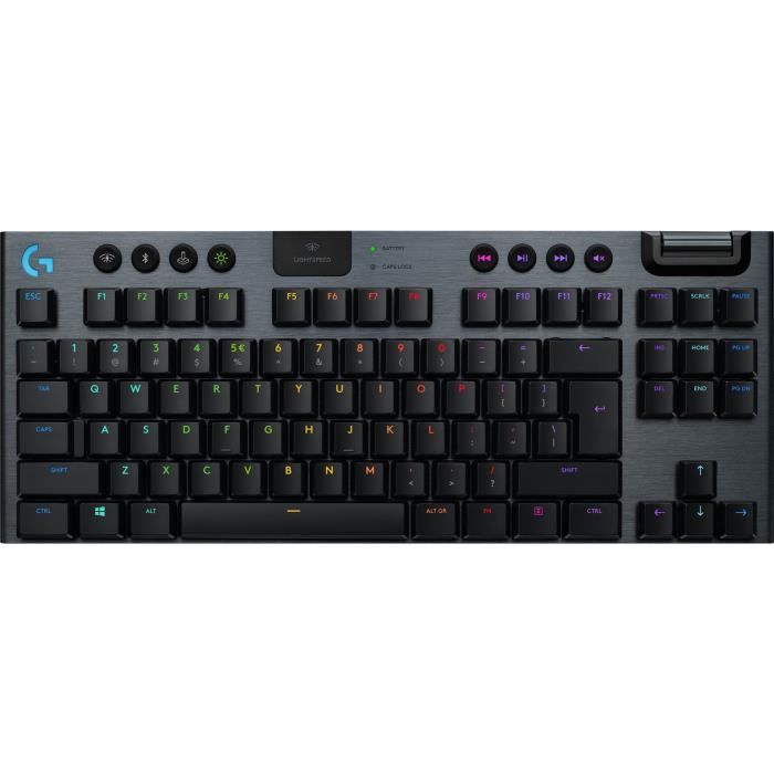Clavier gaming - logitech - g915 tkl - mécanique - sans fil - rétroéclairé rgb