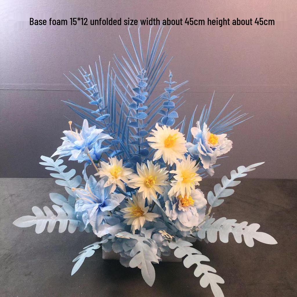 Großes Seidenblumen Hochzeitsgang & T-Bühnen Dekorationsset