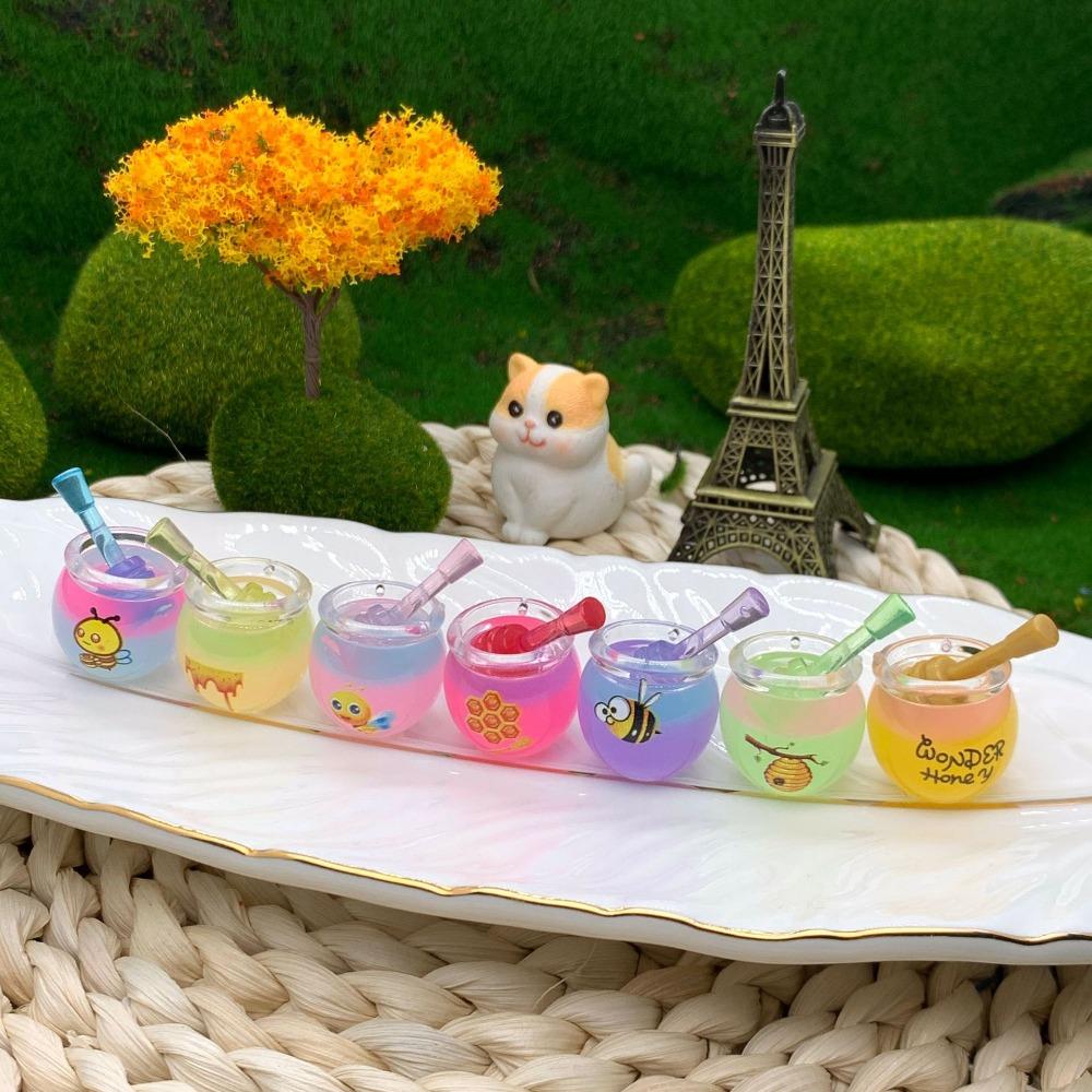 8pcs Creative Mini Luminous Ornament Glowing Pendant Accessories  Doll House Decor