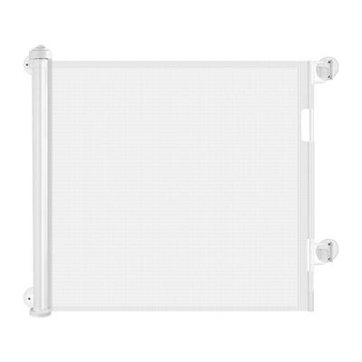 Retractable Security Stair Gate ABS 33.9in Height Punchless Mesh Stair Gate for Baby Pets