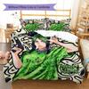 Custom Name Billie Eilish Bedding,Quilt Set Quilt Cover Pillowcase Home Birthday Gift(1 * Duvet Cover + 2 * Pillowcase, Without Core) -HE34