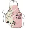 Waterproof Sleeveless Apron With Unique Print For Barbecuing And Creative Styling