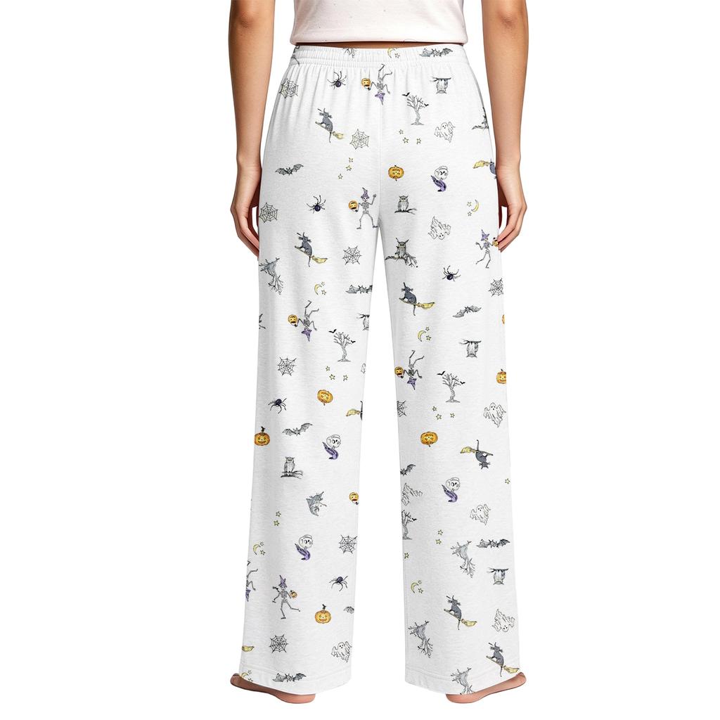 Pantaloni Pigiama da Donna Eleganti per Halloween, per Dormire, Rilassarsi e Riposarsi