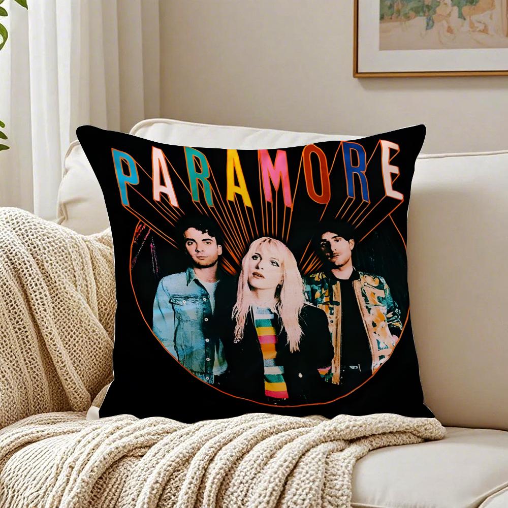 Band PopPunk PParamore Cushion Cover Pillowcase Antidustmite living Room Sofa Decor Cushion Room