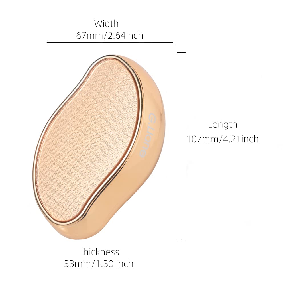 Nano Glass Heel File for Foot Calluses Crystal Glass Heel File for Dry and Wet Hard Skin Gold G.Liane - -