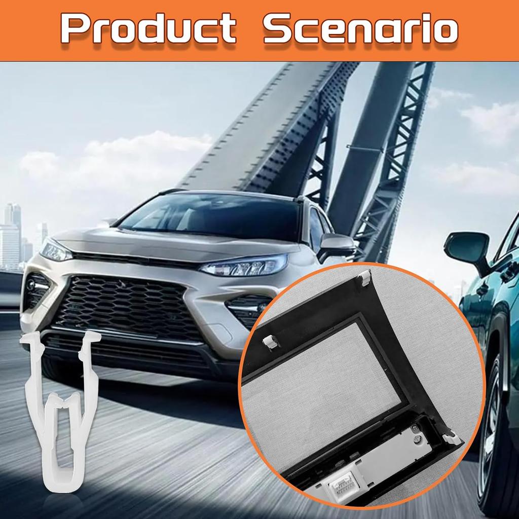 20PCS Switch Bezel Clip, Nylon Speaker Cover Clip Compatible with Scion iM Toyota Corolla 4Runner Camry Highlander Lexus GS350 GS450h LS460