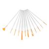 12pcs Paint Brush Set Blue Wooden Handle Watercolor Acrylic Gouache Painting Brushes