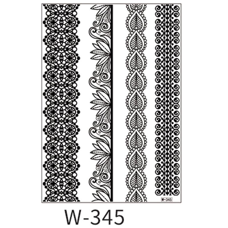 Beauty Sticker Black Tattoo Sticker Temporary Tattoo Waterproof Tattoo Sticker