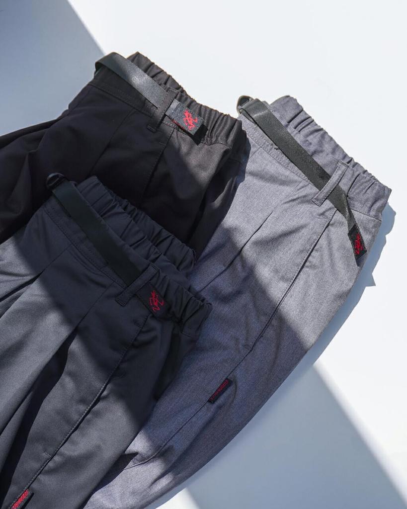 Gramicci Stretch Gabardine Flare Pants, Casual Pants, Gray, Size M, GLP4-FJP08