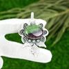 Schwestern-Tag Angebot Natürlicher Rubin Zoisit Sterlingsilber Jubiläumsanhänger Schmuck