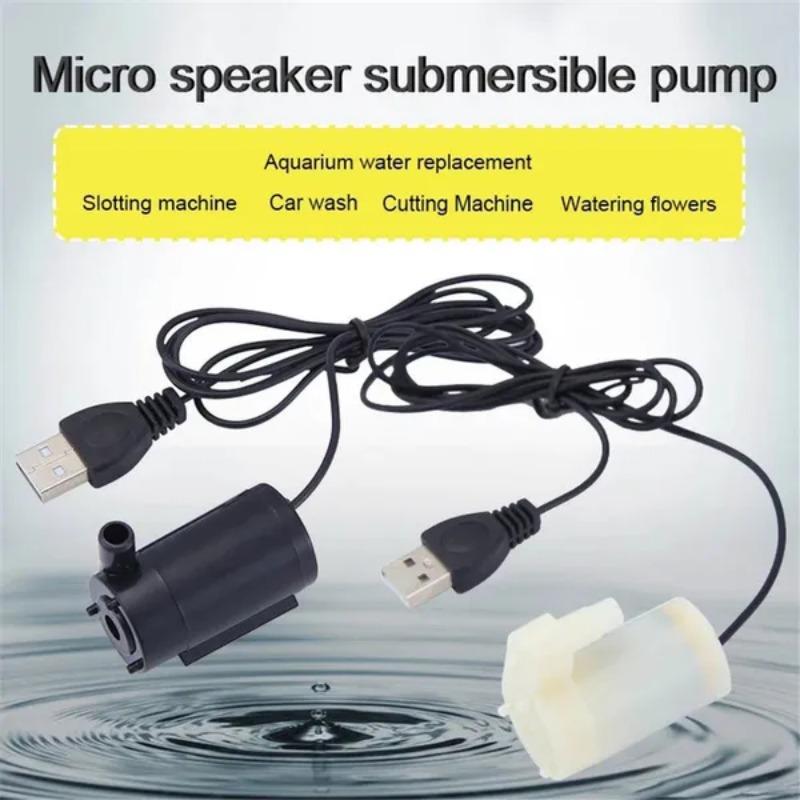 1Pc Submersible Pump Small Ultra-quiet DC 5V USB Water Pump Filter Fish Pond Mini Aquarium Fish Tank Fountain