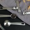 Stainless Steel Measuring Spoon 1/5/6 Pcs With Scale Measuring Ruler Spoon Kitchen Coffee Cooking Spoon Baking Measuring Tool