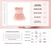 Malwee Summer Cotton Princess Dress - Solid Color, Short-Sleeved for Girls