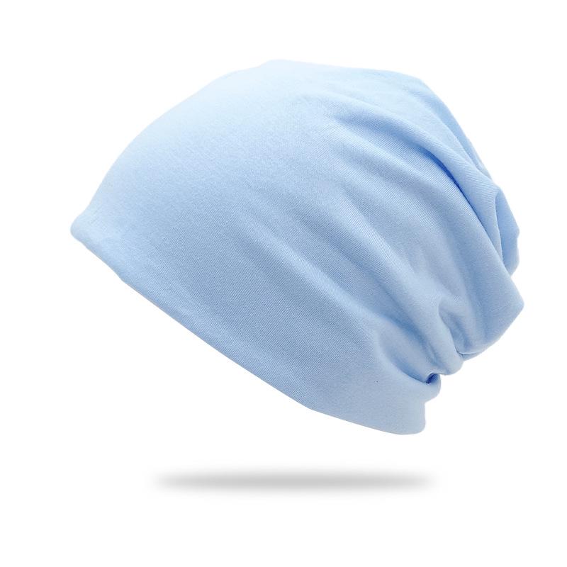 Cross-border Solid Color Slouchy Beanie - Double-Layer Postpartum Hat for Cold Weather
