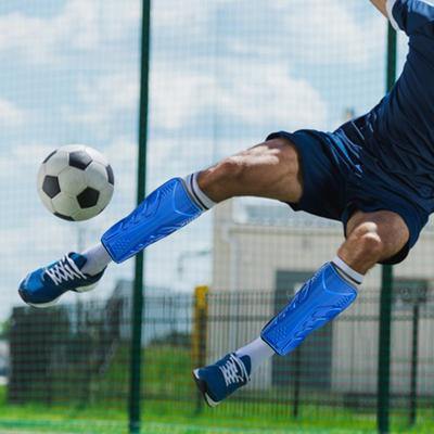 1 par de espinilleras de fútbol para niños jóvenes, gruesas, suaves, acolchadas, acogedoras, espinilleras profesionales con correas elásticas dobles ajustables para prevenir