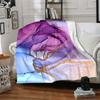 1Pc Abstract Fluid Art Blanket Soft And Comfortable Casual Warm Camping Travel Christmas Halloween Xmas Gift M928365