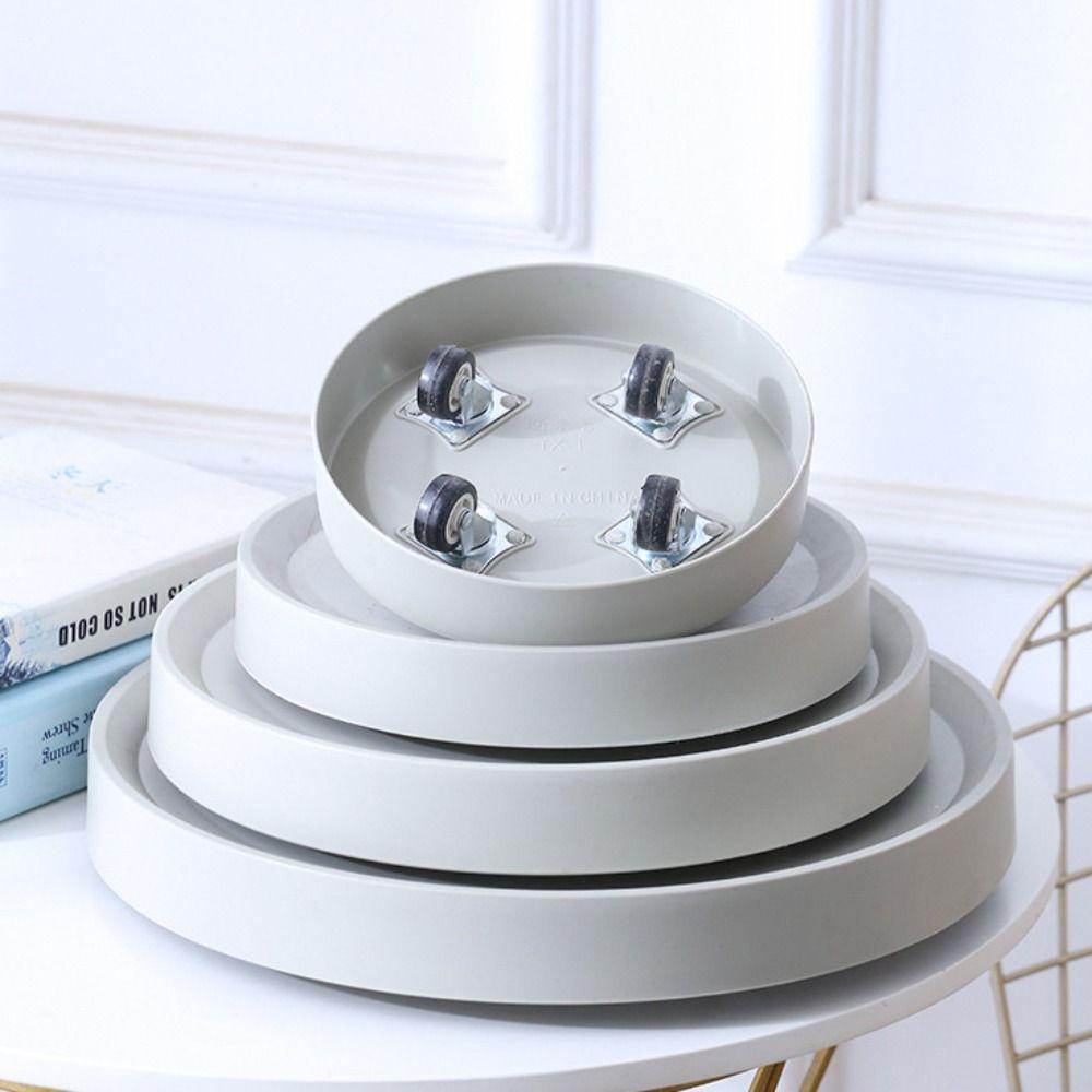 with Wheels Flower Pot Holder Plastic Storage Rack Multi-Function Flower Pot Tray  Indoor