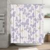 Butterfly Shower Curtain Home Decor Waterproof Bath Curtains with Beautiful Print for Kitchen Toilet Decoration Pink White Black