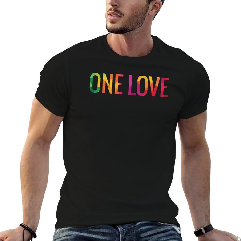 ONE LOVE T-Shirt Plus Size Outdoor Casual Top