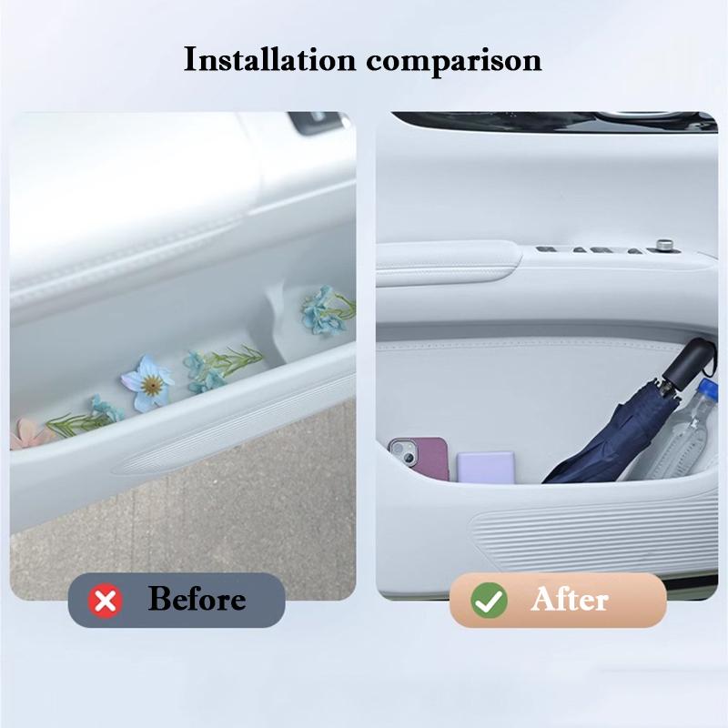 For Xpeng G6 2026 2026 2026 Car Door Slot Storage Box Leather Protective Pad Cover Glove Box Storage Barrel Interior Accessories
