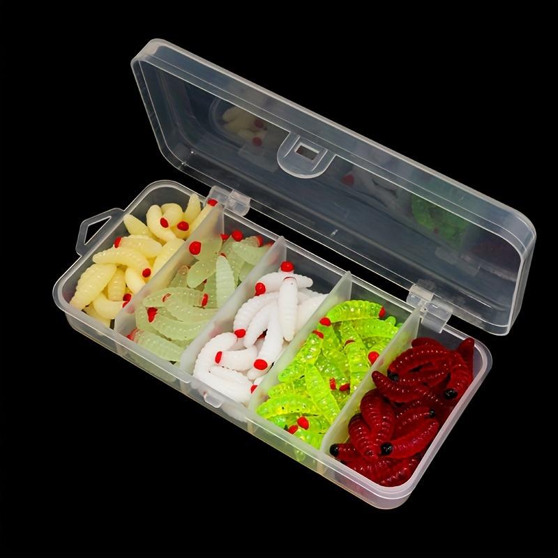 Verme Larva in Silicone Morbido Verme di Pane Artificiale Morbido Esche da Pesca Esche Verme Esche da Pesca Verme