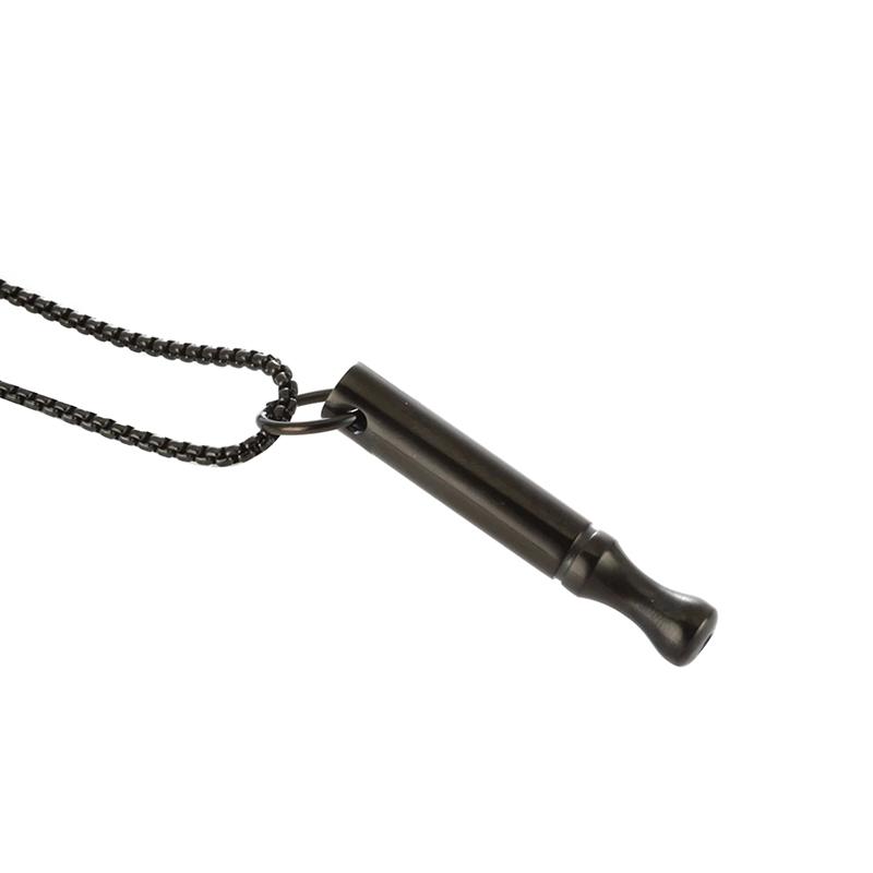 Stainless Steel Mindfulness Breathing Necklace For Women Men Relief Anxiety Pendant Stress Panic Attack Relief Meditation Tool