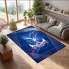 Crystal Palace Football Print Crystal Velvet Rug, Comfortable Water Absorbent Non Slip Indoor Floor Carpet