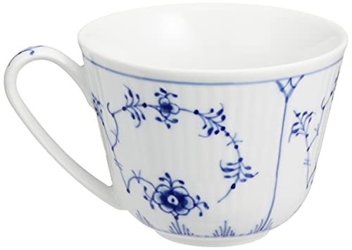 [Officially Imported] Royal Copenhagen Blue Fluted Plain Cup & Saucer Pair, Wedding Gift, 1053582