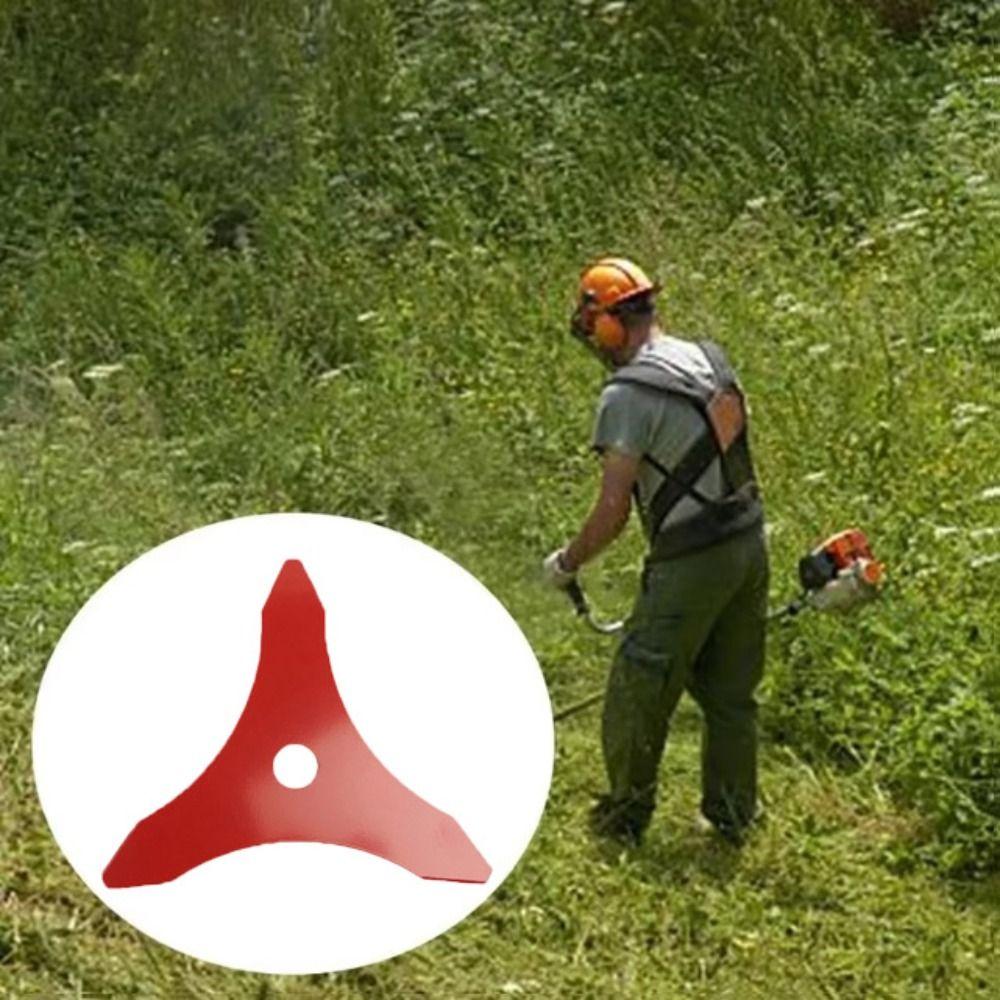 3 Tooth Design Brush Cutter Cutting Plate Grass Cutter Lawn Mower Cutter  Grass Trimming