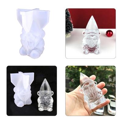 Weihnachtsmann Resin Silikonform Weihnachtsornamente Epoxidharzform zum Gießen Heimdekorationen Weihnachtszubehör