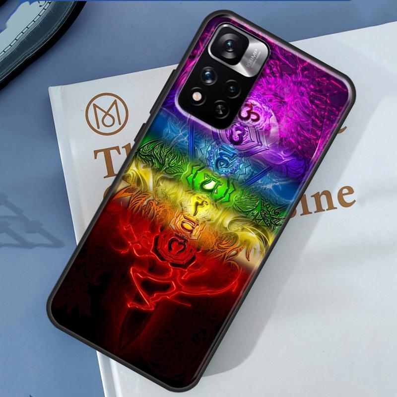 Mandala Chakra Yoga Case For Xiaomi Redmi Note 13 12 11 9 10 14 Pro 9S 10S 11S 12S Redmi 14C 10C 12C 13C Cover
