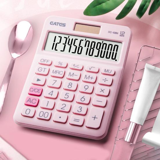 Desktop Calculator with Big Buttons Large Display Screen Dual Power Source Battery Powered Portable Calculator