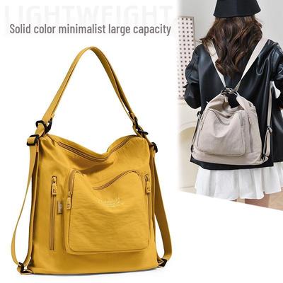 2025 Moda Japón y Corea del Sur Bolso Bandolera de Gran Capacidad para Mujer y Mochila Casual Universitaria