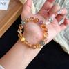 [Lucky and Rich 2.0] Natural Citrine Yellow Hair Crystal Bracelet Golden Tiger Eye Fortune Business Crystal Gift