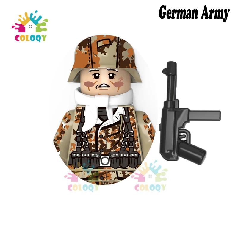 Kids Toys WW2 Military Army Sets Building Blocks Soviet US China Soldiers Mini Action Figures Medal Toys For Kids Birthday Gifts