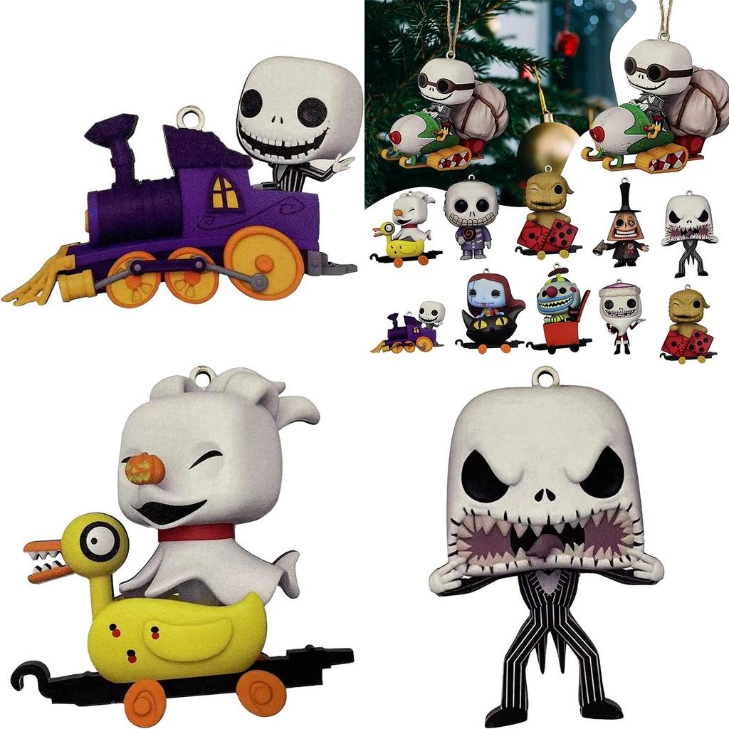 Pingente Único de Árvore de Natal Jack Sally Pesadelo Antes do Natal Decoração de Halloween