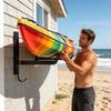 Kayak Wall Rack 2 Pieces Garage Utility Holder Hanger 200Lbs Capacity Surfboard Storage Bracket For Indoor Outdoor Fence Home