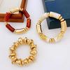 European & American 3-Piece Acrylic Bamboo Bead Necklace