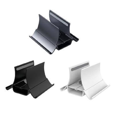 Compactly Vertical Computer Stand Heat Resistant ABS Build Auto Secure Gravitating Mechanism AntiSlip Tablet Laptop Holder